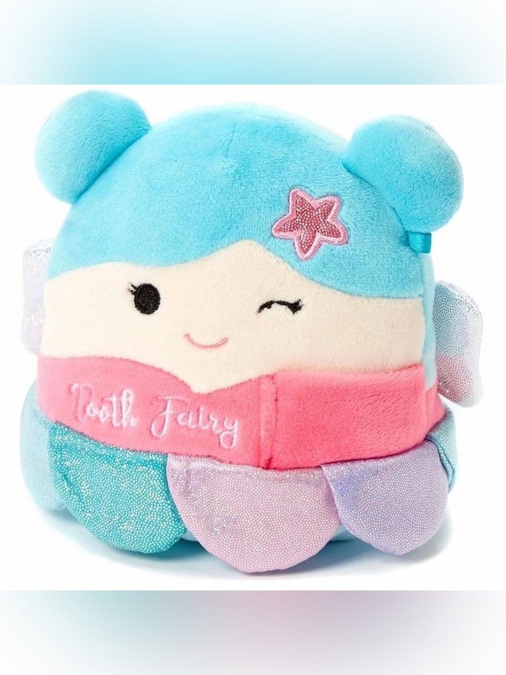 Plush Tooth Fairy Doll in Blue and Pink